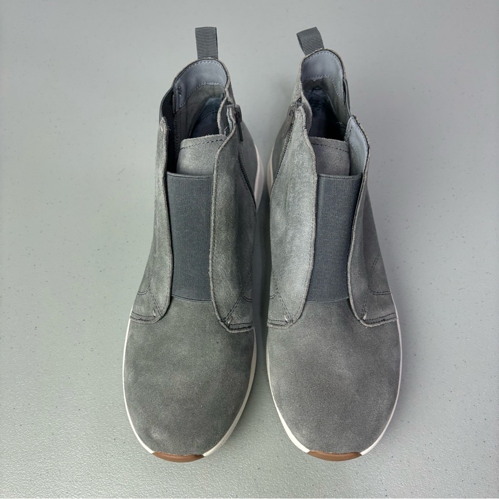 OTBT Sneaker Bootie Women's Gray Zip Closure Bethel 9M Suede Neutral - Picture 3 of 12